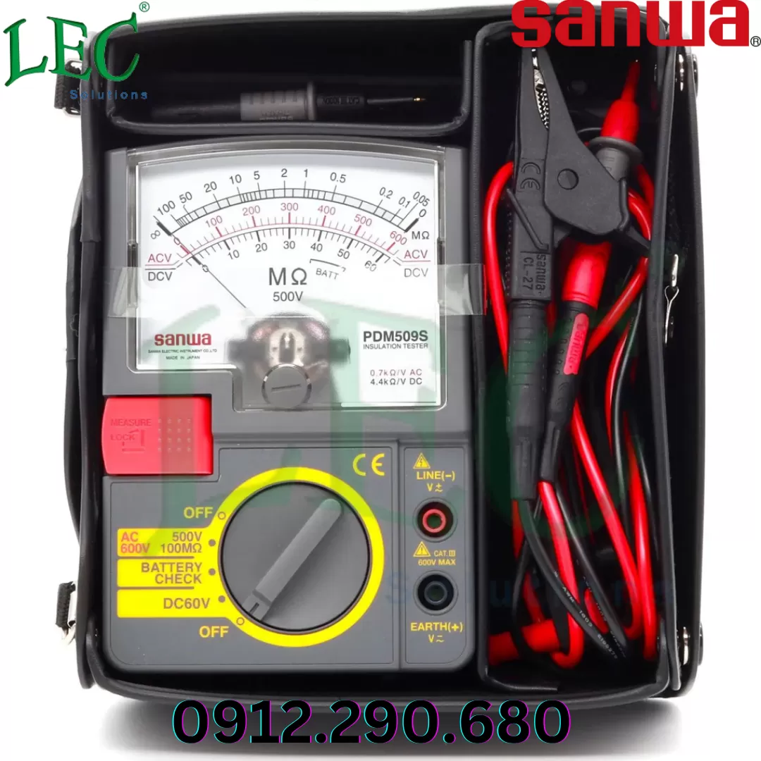 Máy đo điện trở cách điện sanwa PDM509S