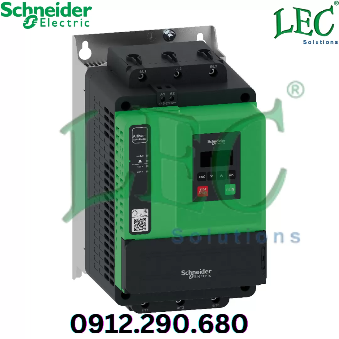 Khởi động mềm Schneider ATS430D75S6 3P 75A 208...600V AC, Us 110...230V AC
