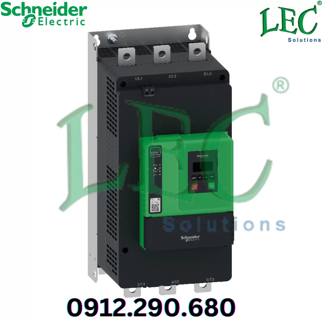 Khởi động mềm Schneider ATS430C17S6 3P 170A 208...600V AC, Us 110...230V AC