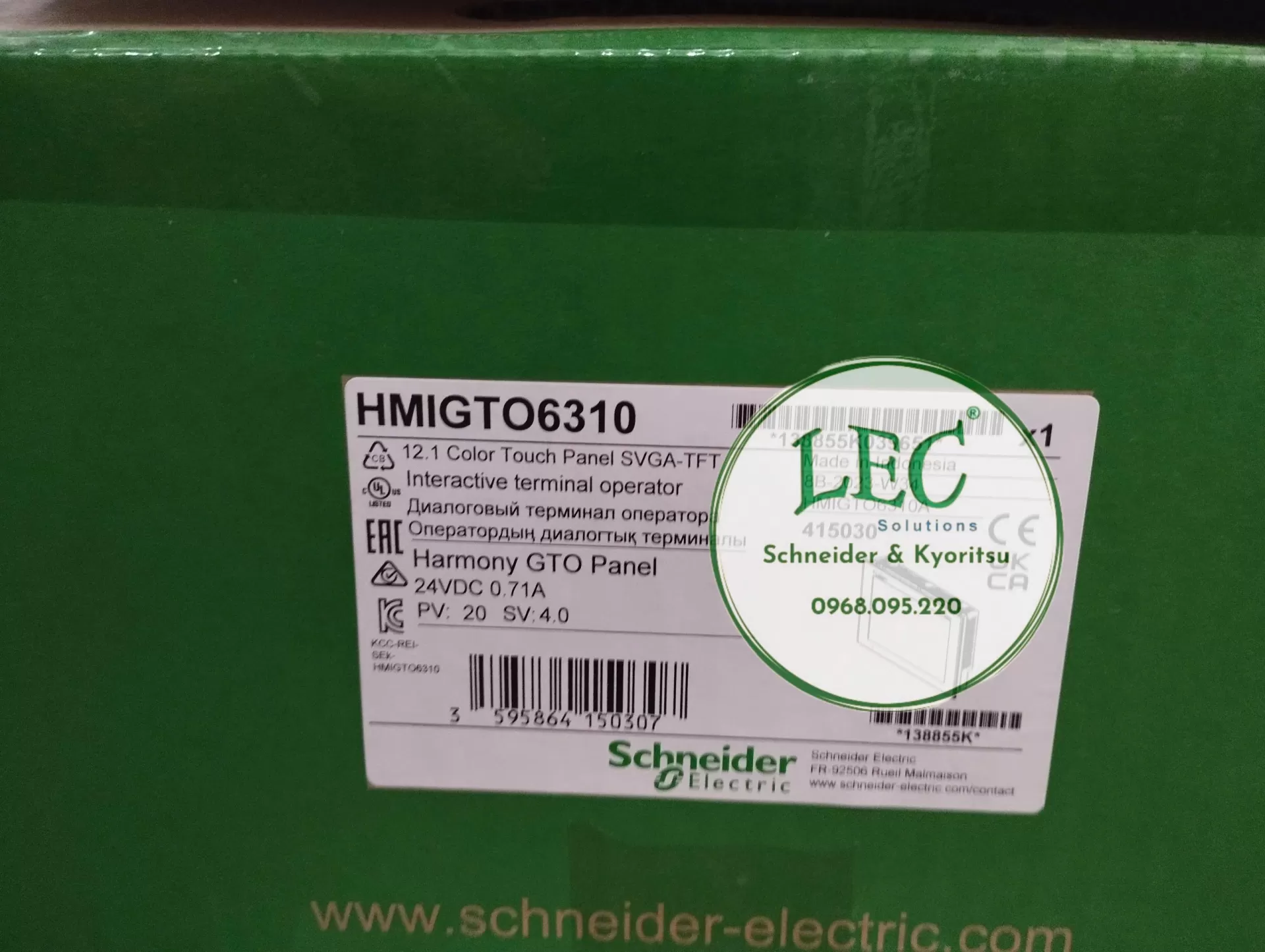 HMIGTO6310 - Bảng điều khiển màn hình cảm ứng tiên tiến 800 x 600 pixel SVGA- 12,1 