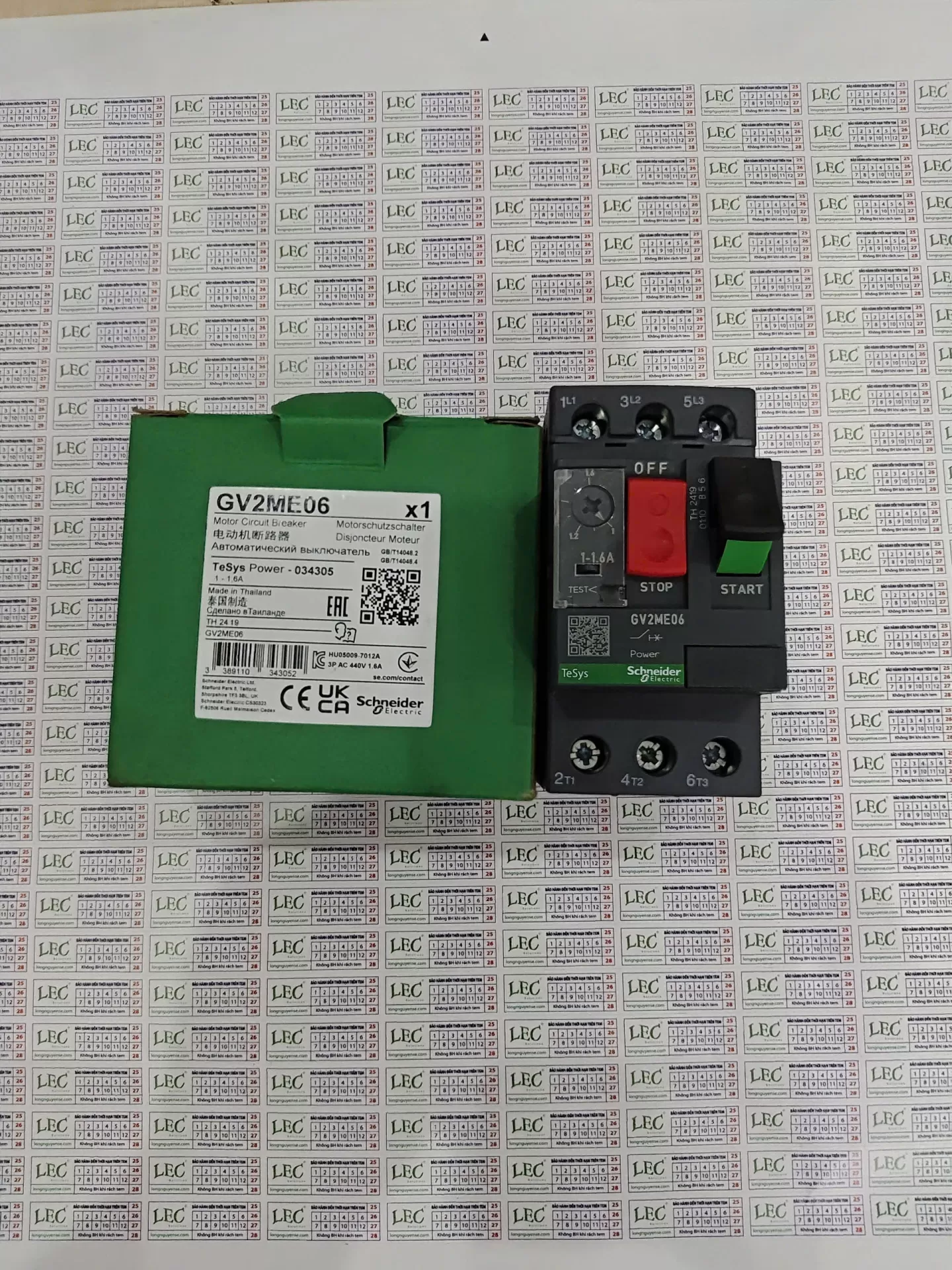 Cầu Dao Bảo Vệ Động Cơ GV2ME06 - 3P 1.0-1.6A