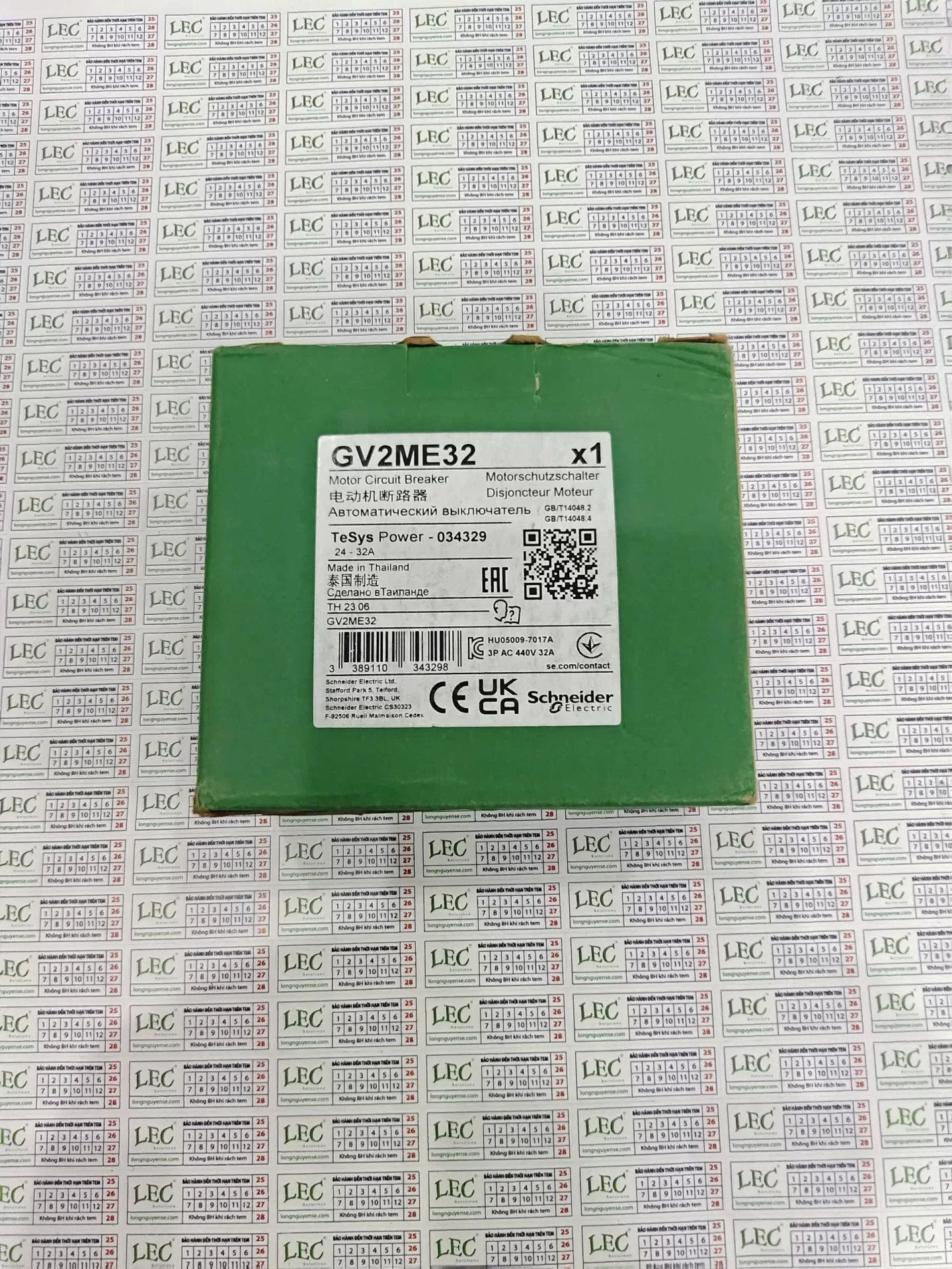 Cầu Dao Bảo Vệ Động Cơ GV2ME32 - 3P 24-32A