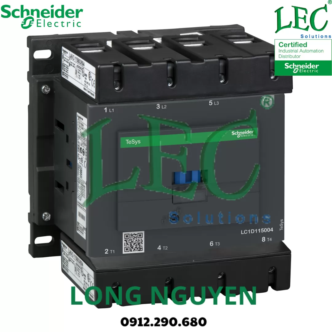 Khoi dong tu LC1D40008E7  4P AC3 40A 48VAC