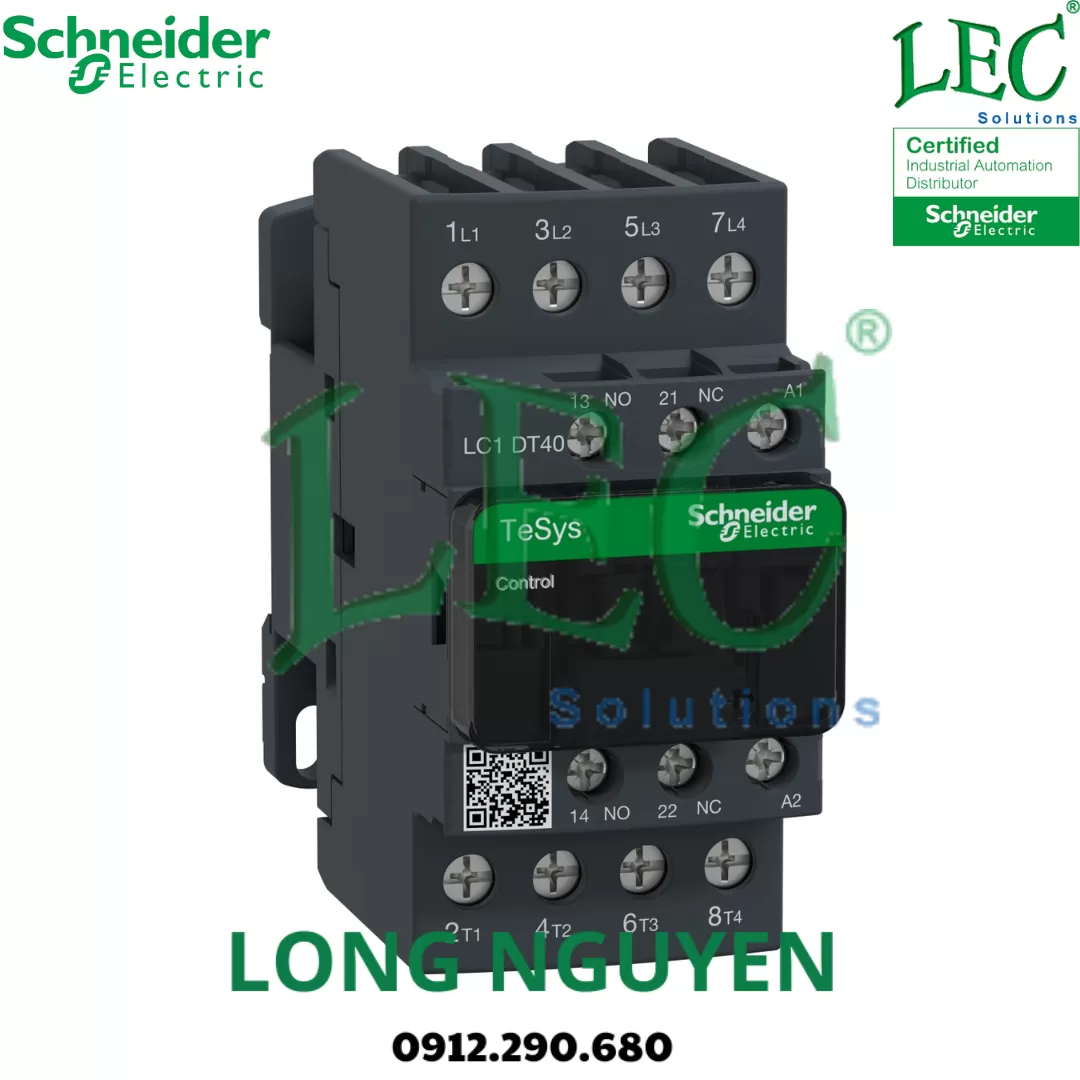 Khởi động từ LC1DT25M7 - 4P(4 NO) - AC-1 -  440 V 25 A - 220 V AC coil