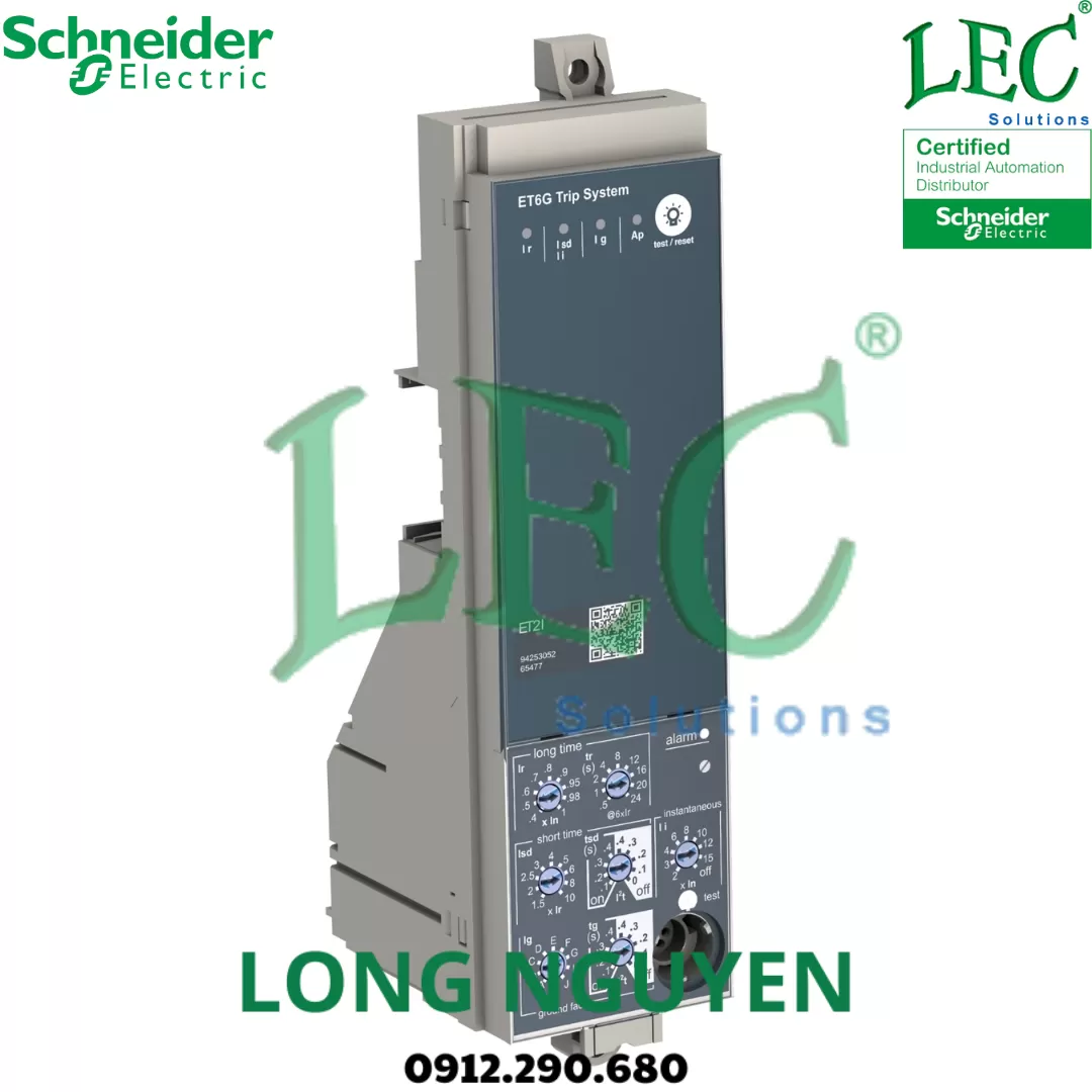 Bộ điều khiển Micrologic 7.0P, bảo vệ LSIGV, ComPacT NS>630A drawout