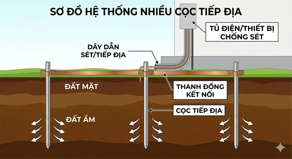 Tiếp Địa Chống Sét Thế Nào Là Chuẩn? Cách Kiểm Tra Điện Trở
