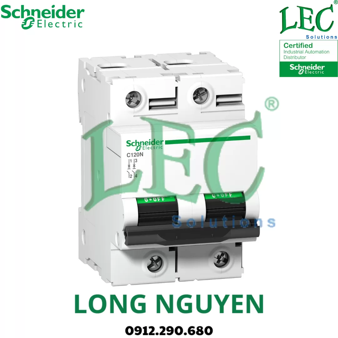 A9N18362 - Cầu dao tự động Acti9 MCB C120N 2P 100A C 10kA 415V