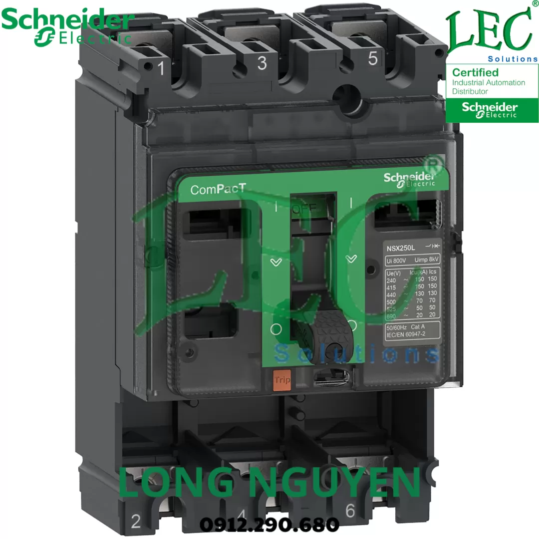 C25B3 - Khung MCCB CompacT NSX250B 3P 25kA 380/415 V