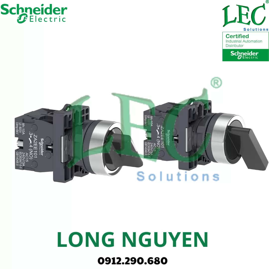 XA2AG03 Công tắc chuyển mạch có khóa 3 vị trí 2NO