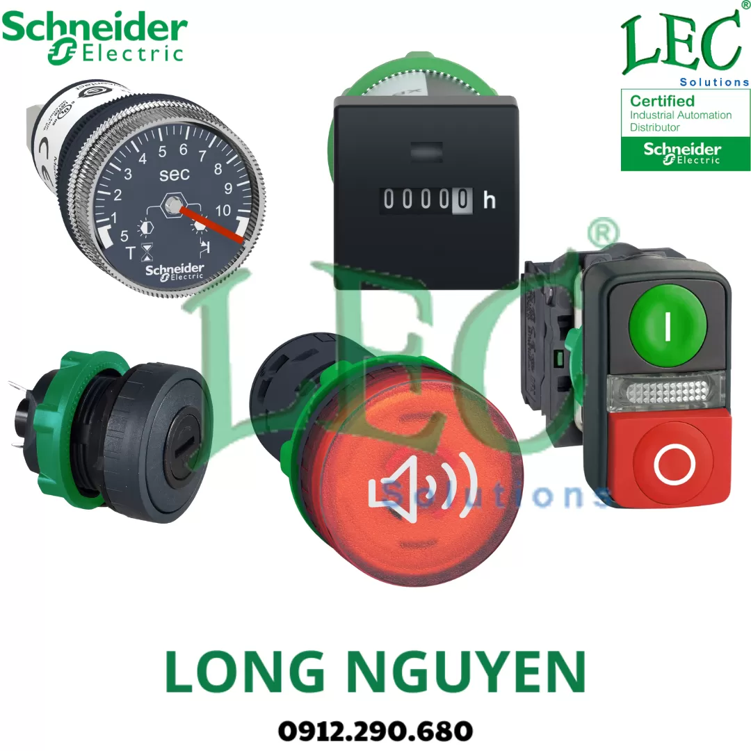 XB4BD912R10K - Biến trở gắn mặt tủ 10k Ohm