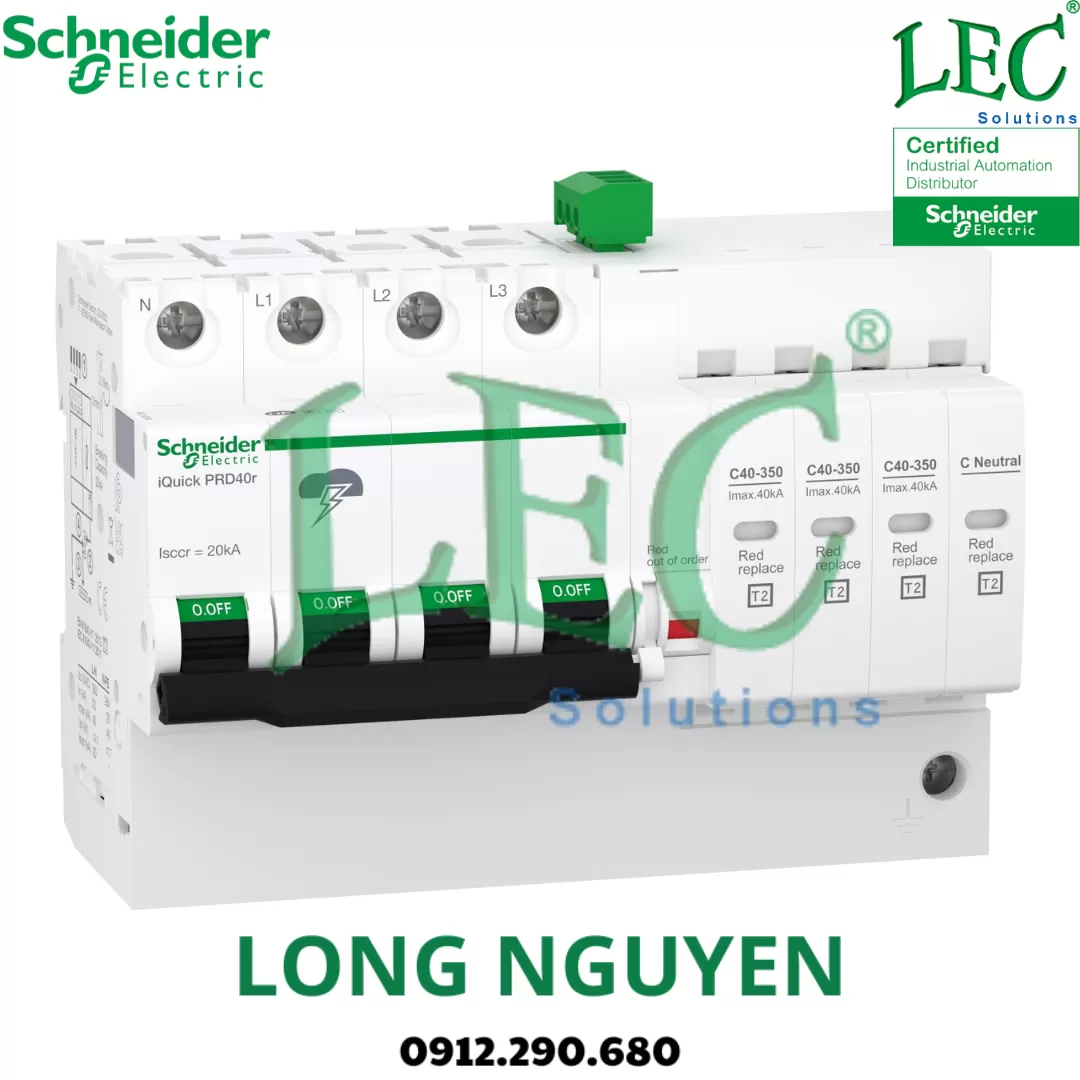 A9L16294 - Thiết bị chống sét lan truyền IQUICK PRD 3PN 40R có điều khiển