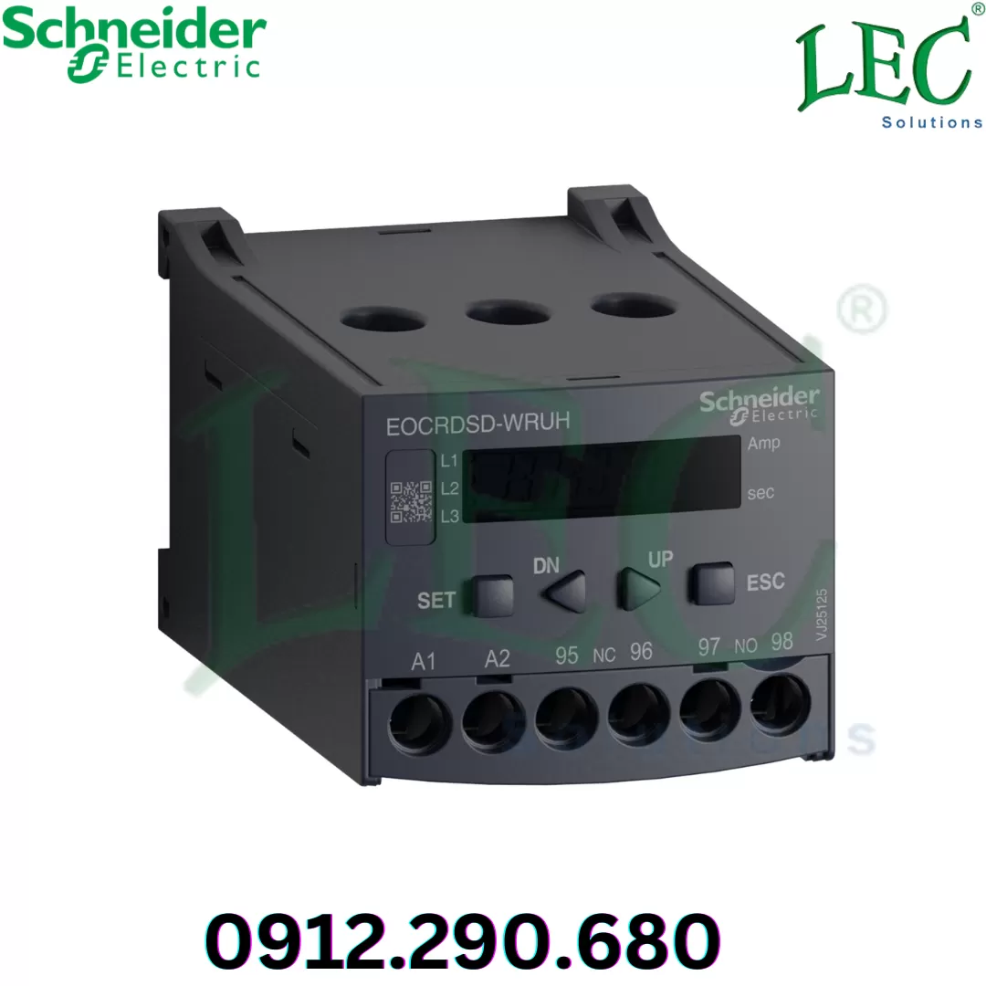 Rơ le điện tử EOCRDSD-WRUH , 0,5-60A Us: 100-240V Schneider