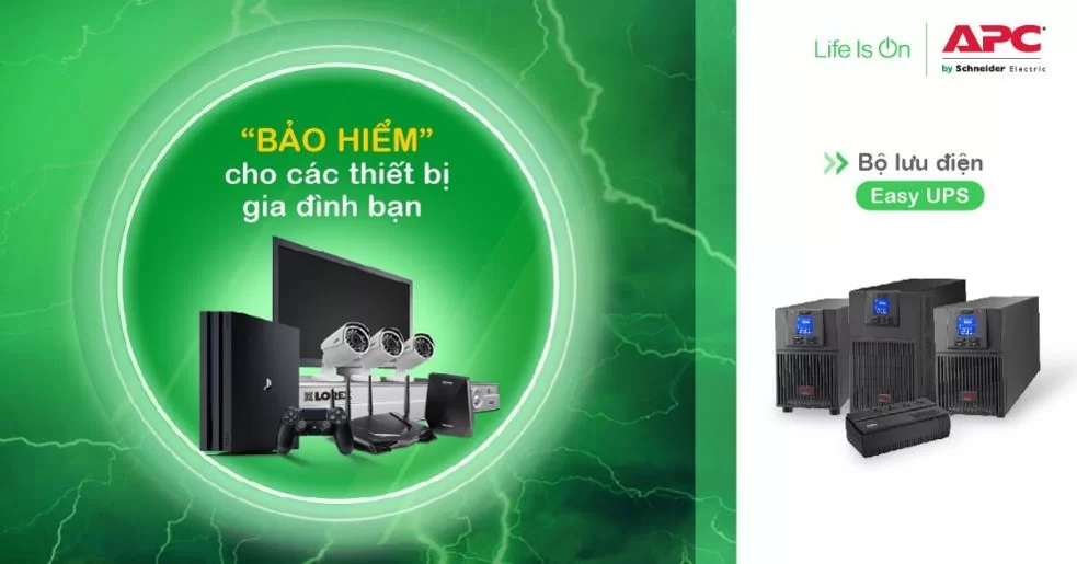 Tổng quan Bộ lưu điện UPS APC Schneider chính hãng – Giải pháp nguồn điện an toàn & bền bỉ