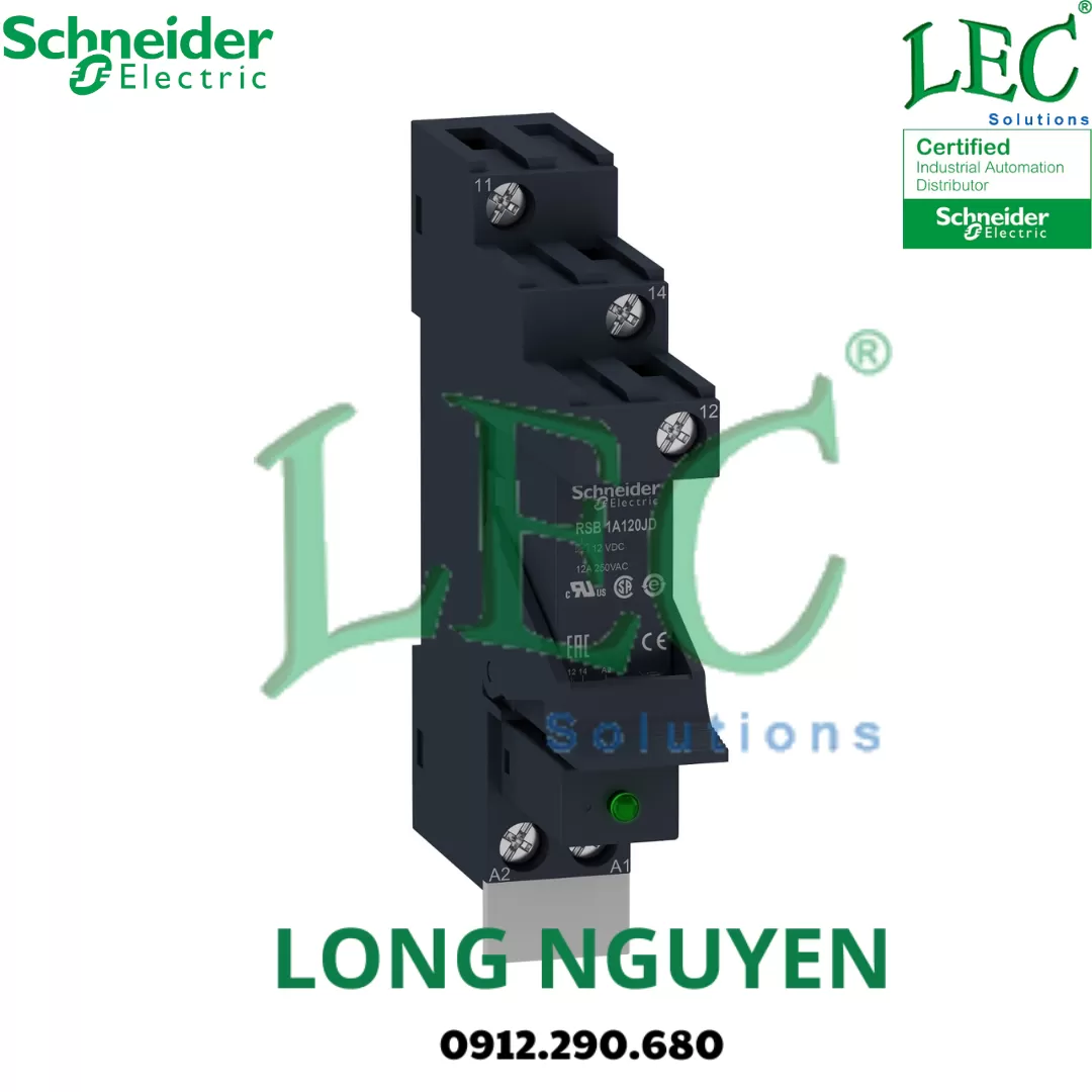 RSB1A160P7 - Rơle cơ điện Harmony Schneider