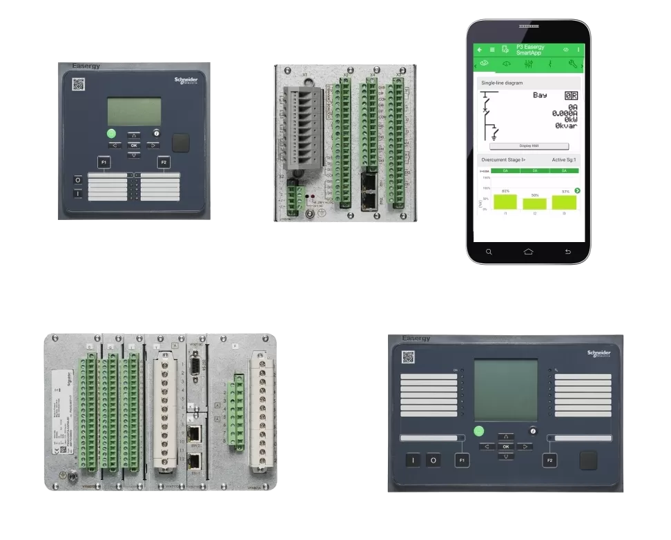 Rơ le bảo vệ trung thế Easergy P3U30 Schneider