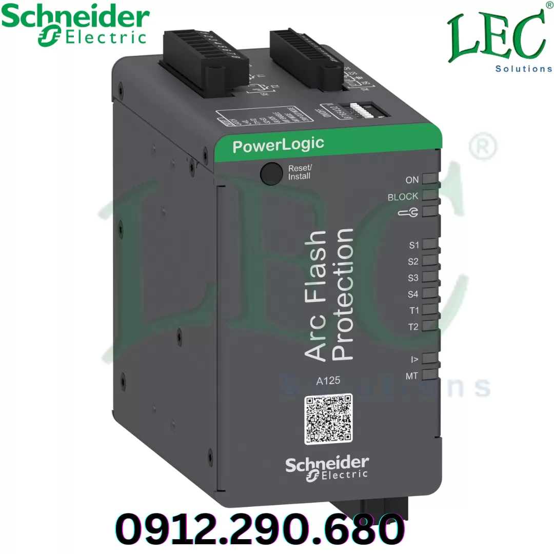 Rơle bảo vệ hồ quang REL52931, cảm biến 12 điểm PowerLogic A3 S12P, thiết bị mở rộng hồ quang.