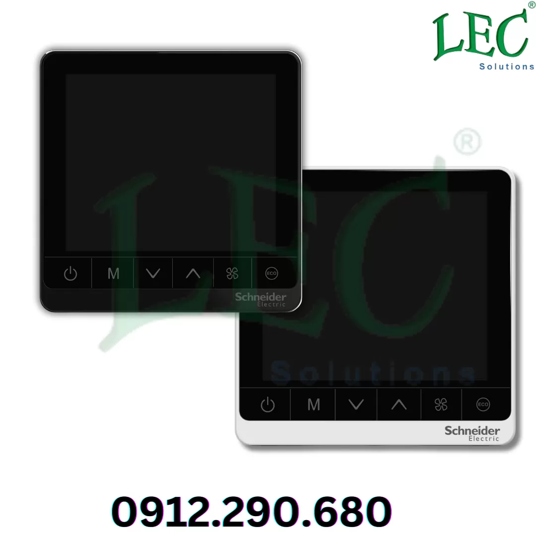 SpaceLogic,Thermostat, Fancoil On/Off, Networking, Touchscreen, 4P, 3 Fan, Modbus, 240V, White.