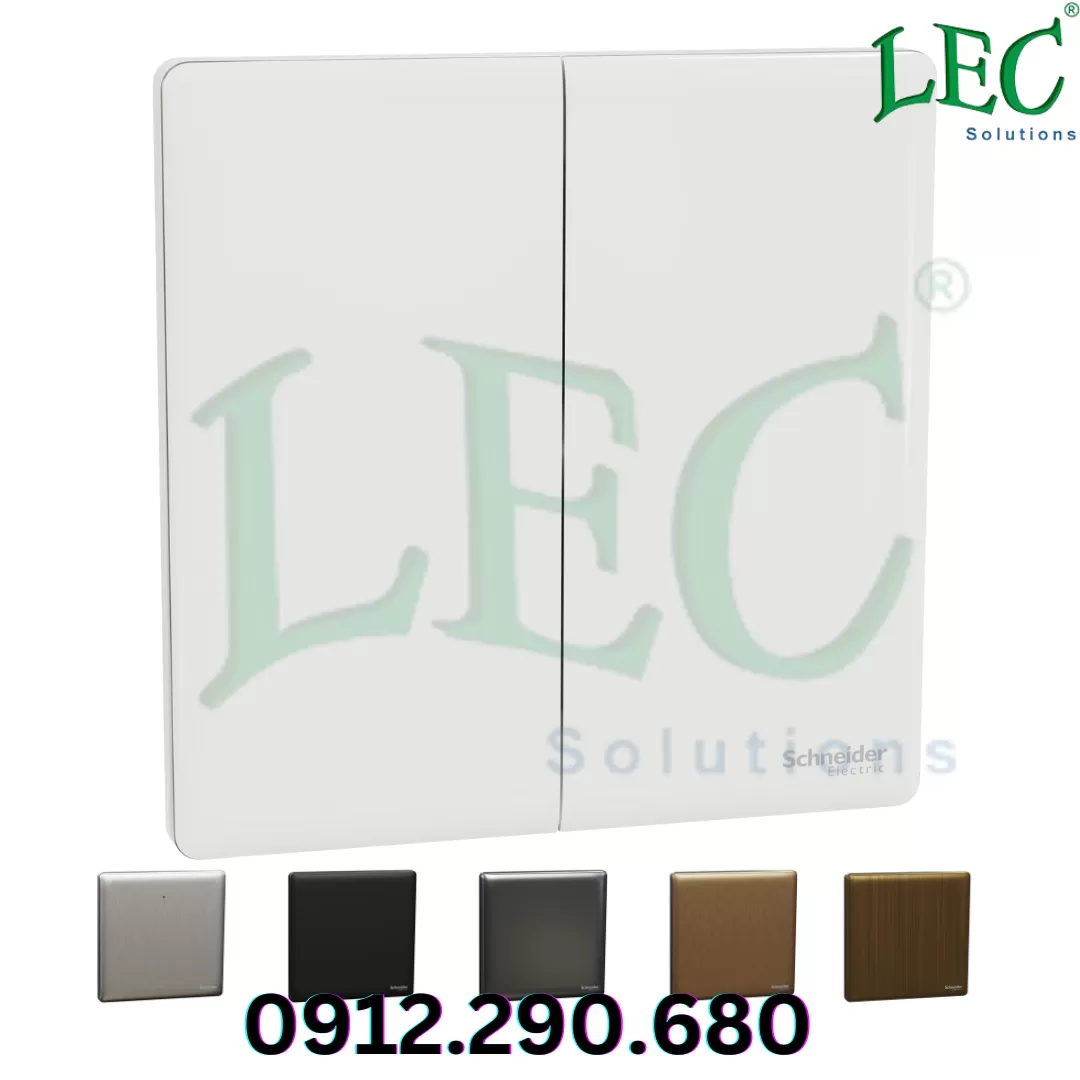 Công tắc đôi 2 chiều, Unica X, 16AX, Đồng thau cổ