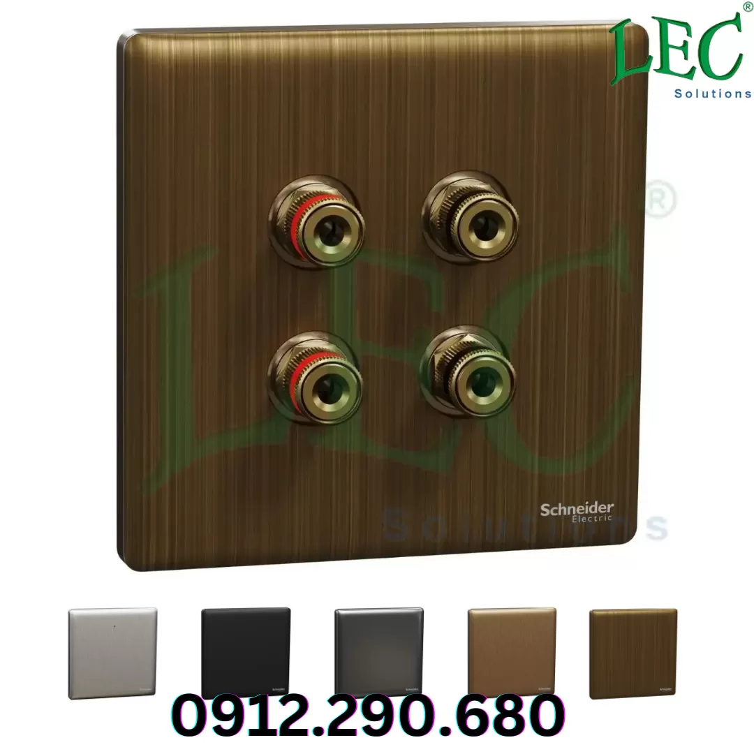 Bộ kết nối loa, Unica X, hai cặp, Đồng thau cổ