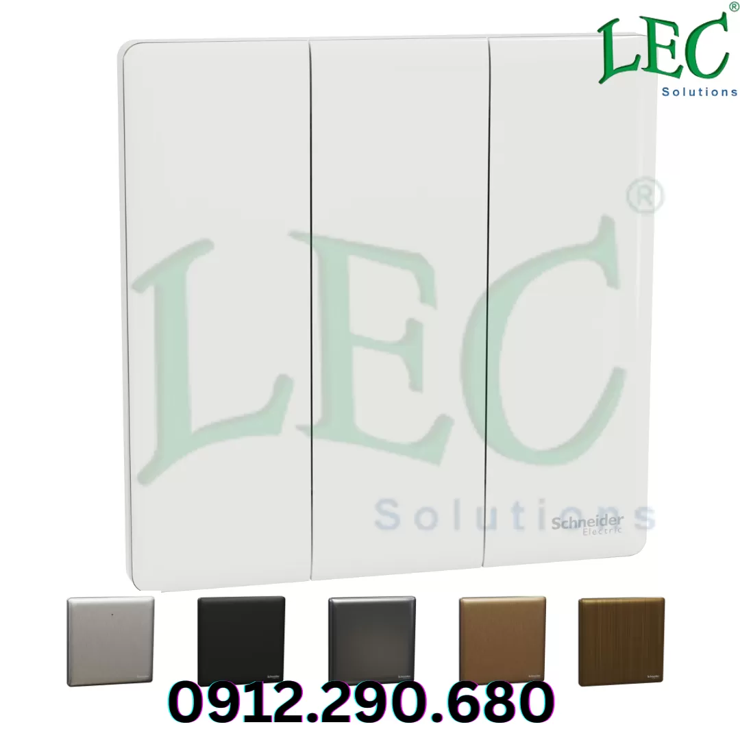 Công tắc ba 1 chiều, Unica X, 16AX, Thép