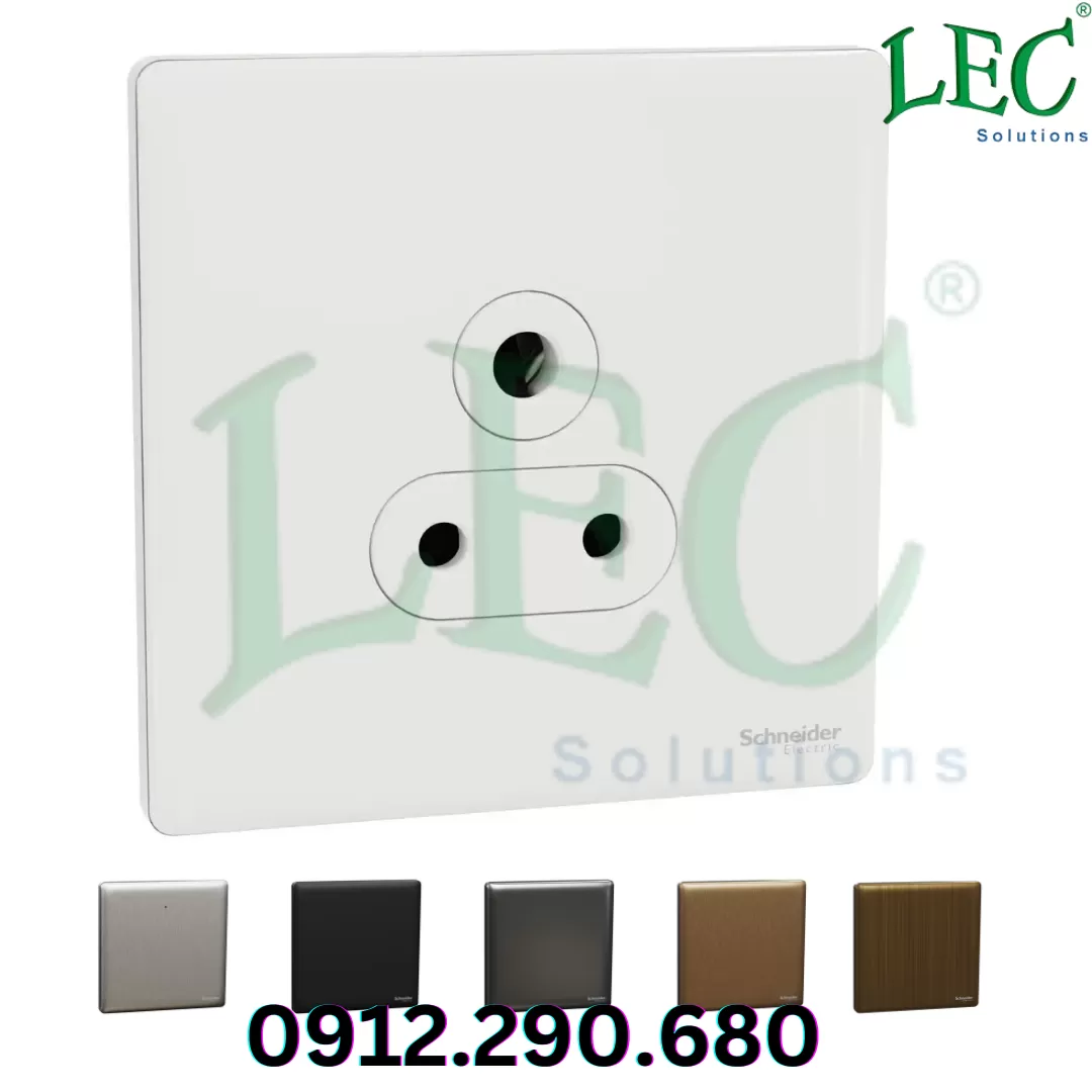 Ổ cắm 3 chân tròn, Unica X, 13A, Đen
