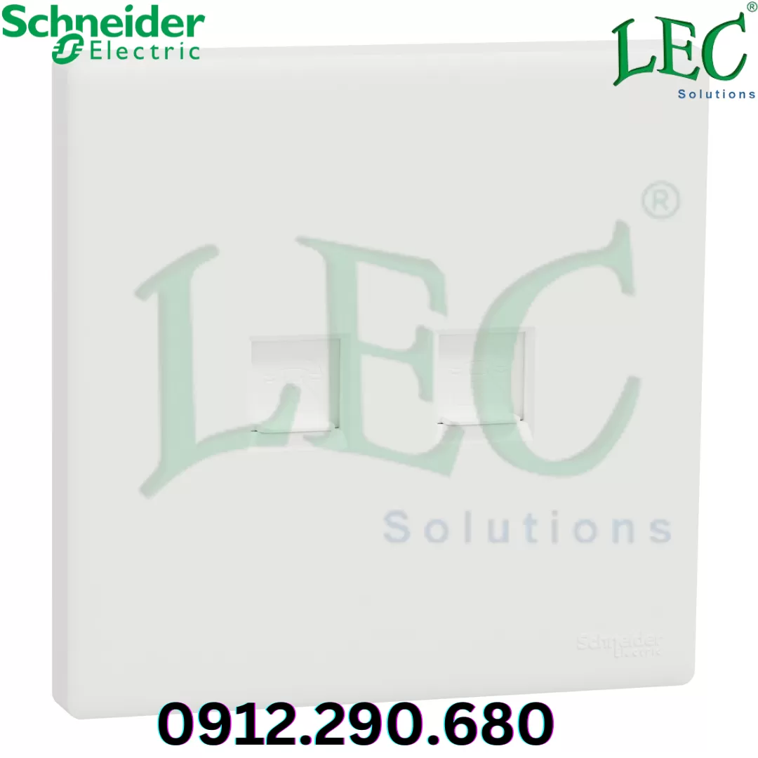 KBN32RJ6_WE Bộ ổ cắm Vivace E mạng cat6 đôi