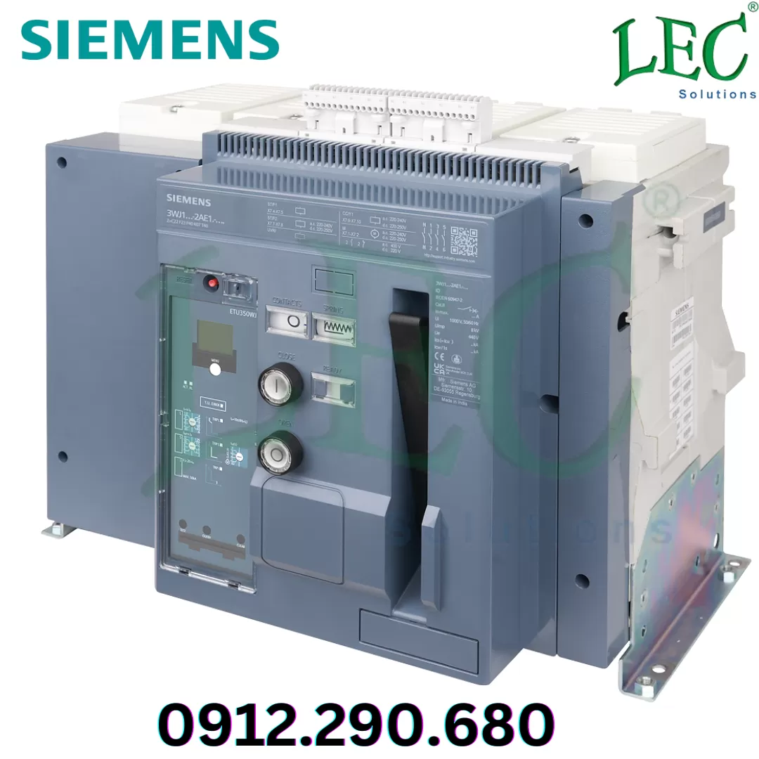 Máy cắt không khí Siemens 3WJ1 4P 4000A 55kA L-S-I-G Fixed