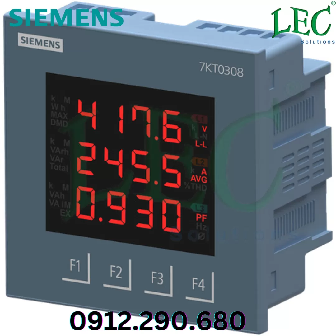 Đồng hồ đo đa chức năng LED, Cl 1, Modbus RS485, % THDi/ THDv
