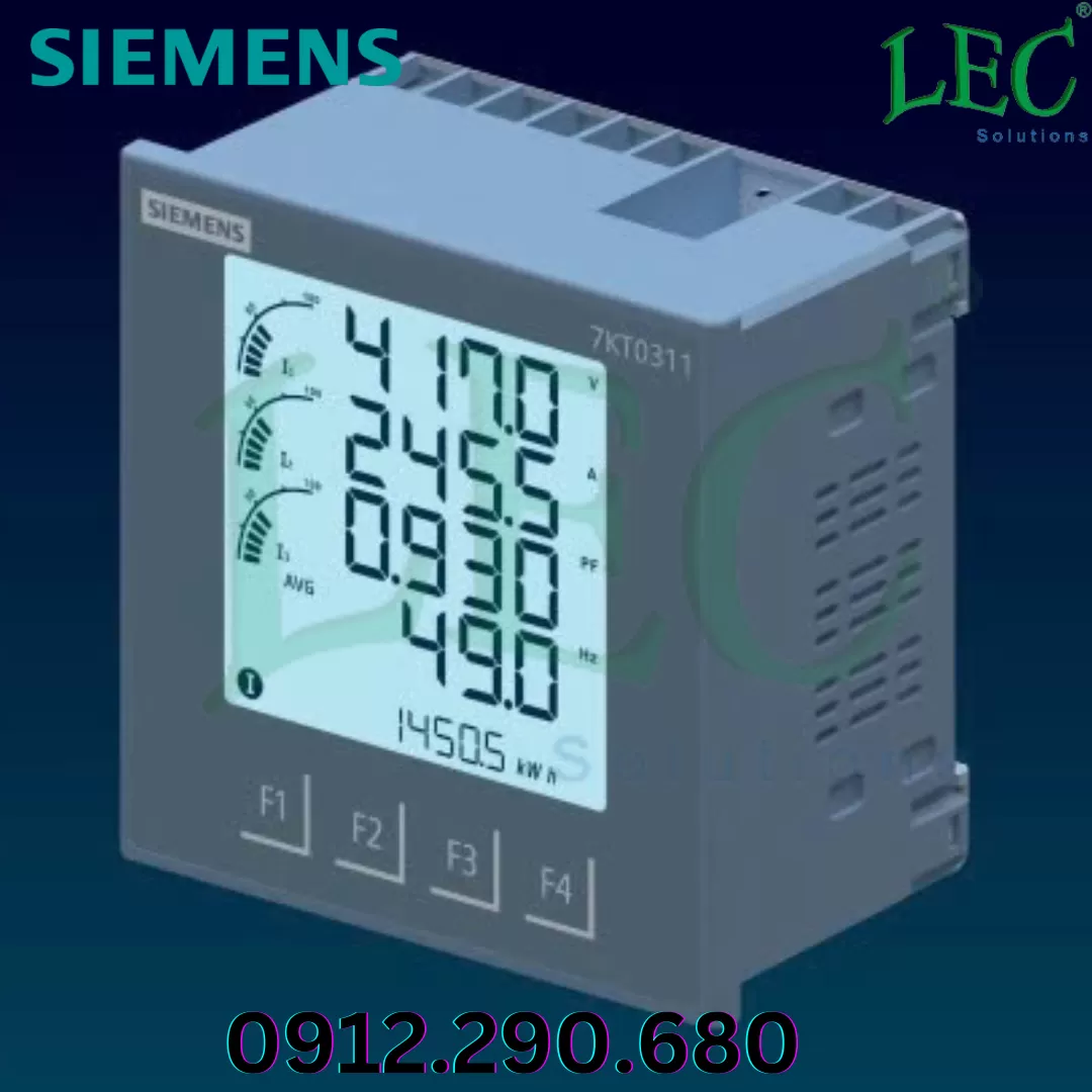 Đồng hồ đo đa chức năng LCD, Cl 0.5, Modbus RS485, % THDi/ THDv