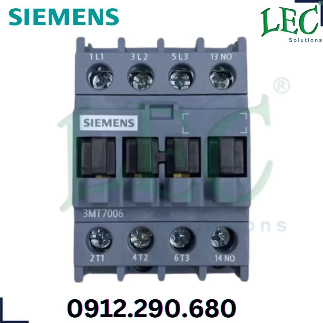 Khởi động từ 3MT7006-0AA10-0AN2 3P 6A 1 NO coil 220VAC