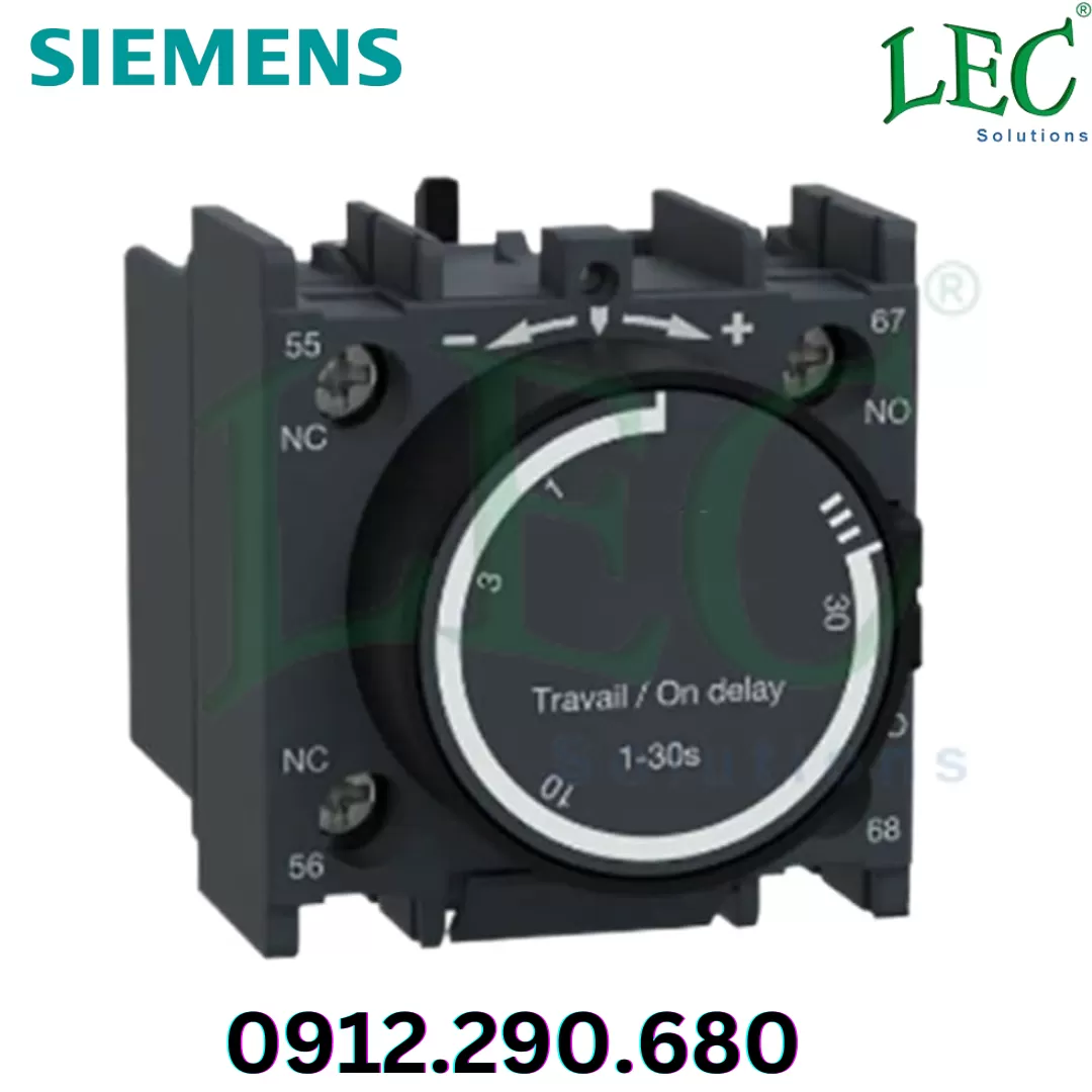 Bộ định thời gian (gắn trên đỉnh) 3MT7900-0PN30 On delay 10-180s 1 NO + 1 NC