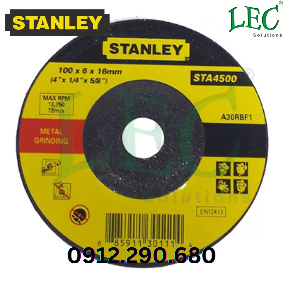 Đá Mài Kim Loại 100 X 6 X 16 T27 Stanley STA4500