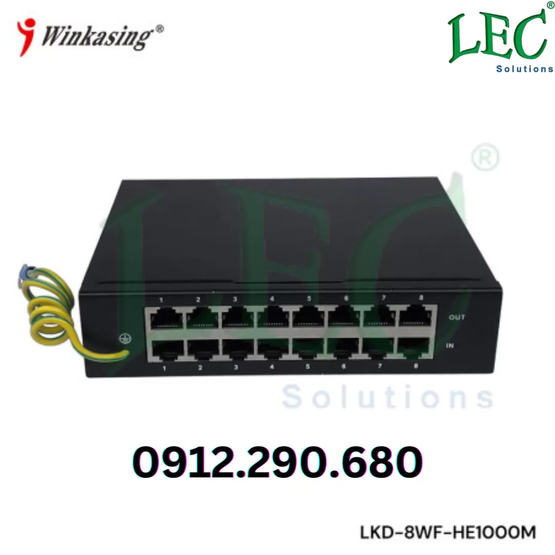 Thiết bị chống sét lan truyền 8 cổng Gigabit Winkasing LKD-8WF-HE1000M