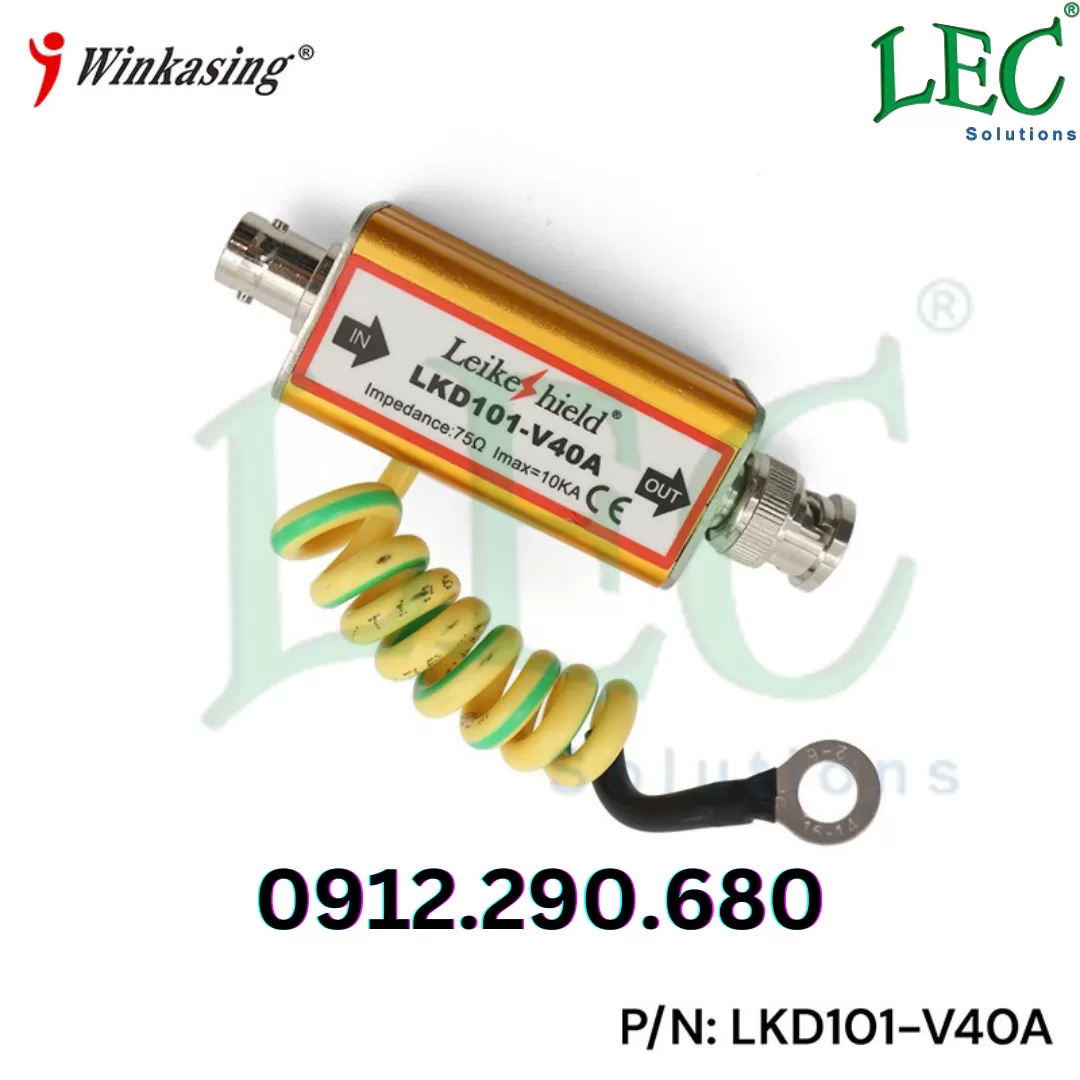 Thiết bị chống sét Camera IP, chống sét mạng Lan J45 Winkasing LKD105F4H-E100