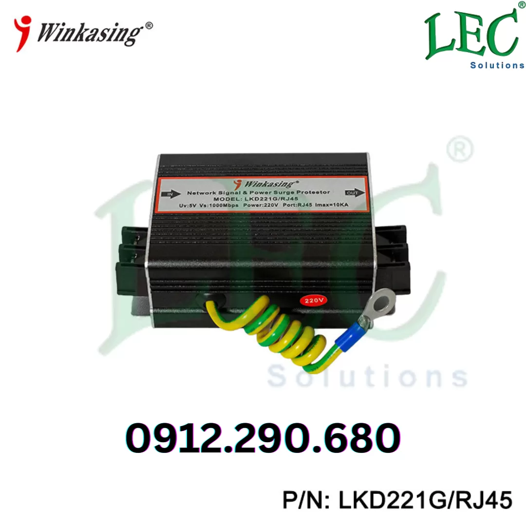 Thiết bị chống sét mạng lan RJ45 Gigabit Winkasing LKD221G/RJ45