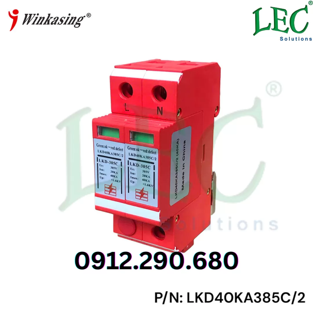 LKD40KA385C/2 - bộ chống sét nguồn điện 220V - 40KA Winkasing