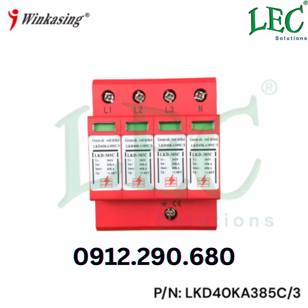 Thiết bị chống sét nguồn điện 3 pha Winkasing LKD40KA385C/3